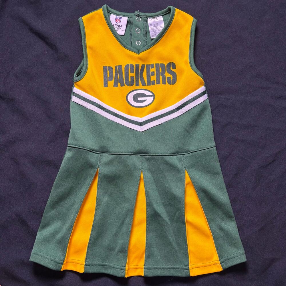 Yellow & Green Bay Packers Cheerleader Dress